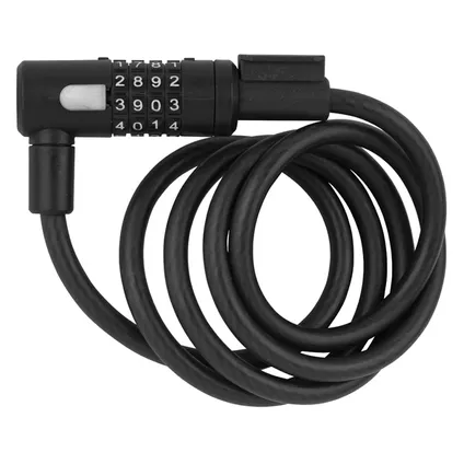 AXA kabelslot Newton 150cm, Ø10mm met code, zwart