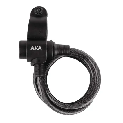 AXA spiraalkabelslot Rigid 150cm, Ø8mm, zwart