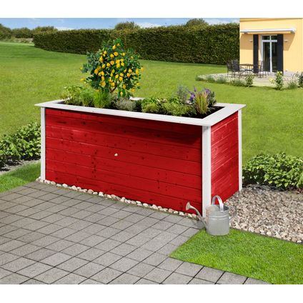 Jardinière surélevée Weka 669C rouge suédois 80x205cm