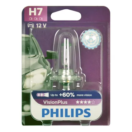 Ampoule feux de voiture Philips VisionPlus H7 12972VPB1 55W 2