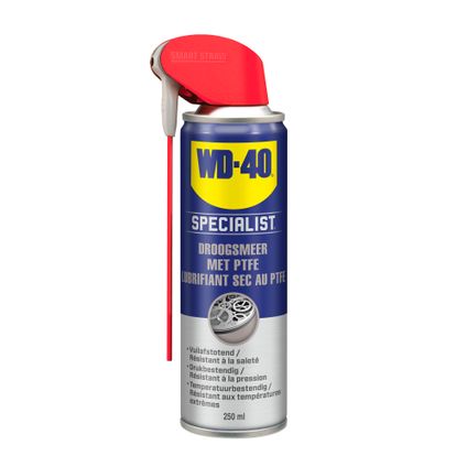 Spray lubrifiant sec WD-40 avec PTFE Specialist Smart Straw 250ml