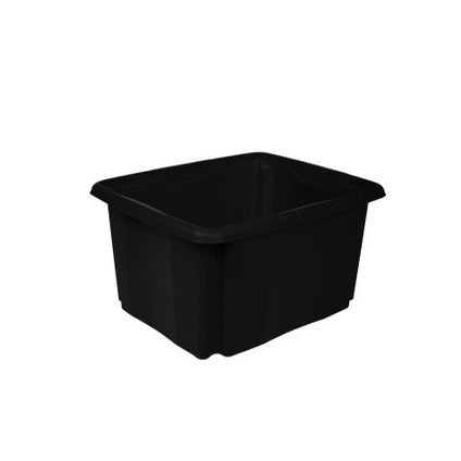 Boîte de rangement Keeeper avec système d’empilage/emboîtage 24L noir 41x34,5cmx22cm