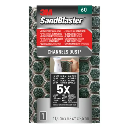 Éponge abrasive 3M SandBlaster Ultra Flexible P60