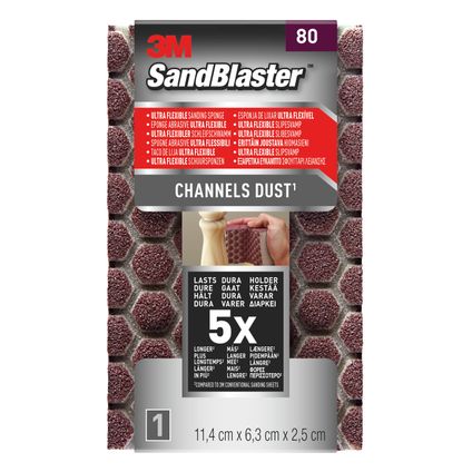 3M schuurspons Sandblaster Ultra Flexible P80