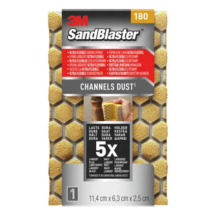 Éponge abrasive 3M SandBlaster Ultra Flexible P180