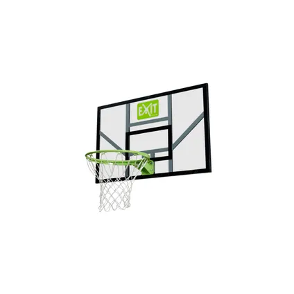 EXIT Galaxy basketbalbord ring + net groen-zwart