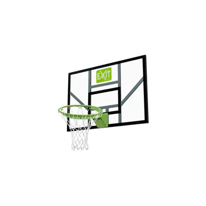 EXIT Galaxy basketbalbord dunkring + net groen-zwart