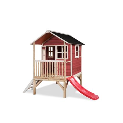 Maisonnette en bois EXIT Loft 300 rouge