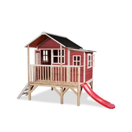 Maisonnette en bois EXIT Loft 350 rouge