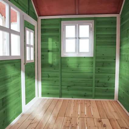 Maisonnette en bois EXIT Loft 550 vert 10