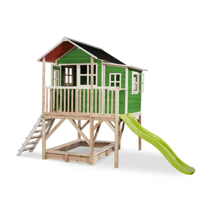 EXIT Loft 550 houten speelhuis groen 2