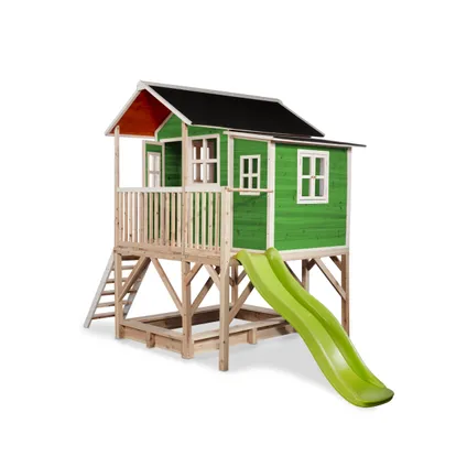 EXIT Loft 550 houten speelhuis groen 3