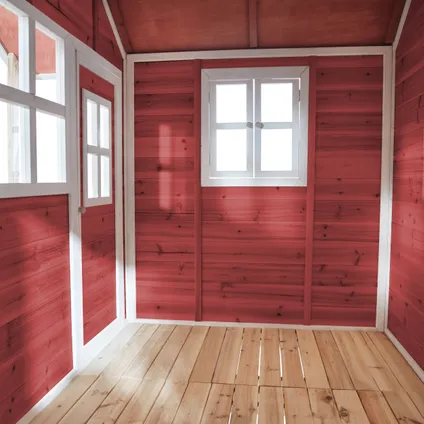 Maisonnette en bois EXIT Loft 550 rouge 10