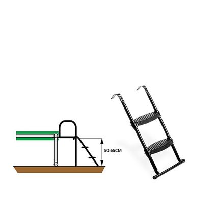 EXIT trampoline ladder voor framehoogte 50-65cm