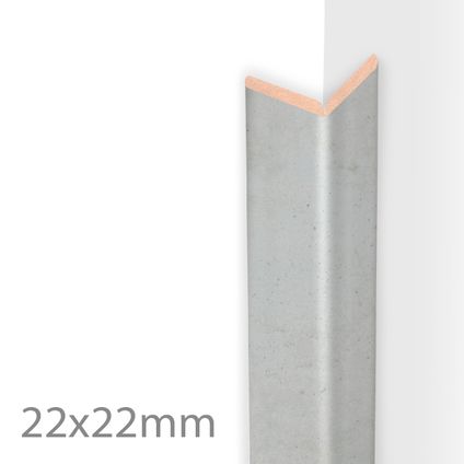 HDM kniklijst licht beton 22mm