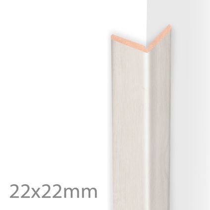 HDM kniklijst witte eik 22mm