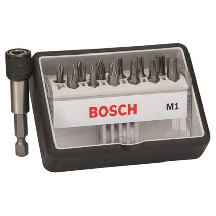 Bosch bitset - ROBUSTLINE MAXGRIP - M1 (PH/PZ/Torx) - 13-delig