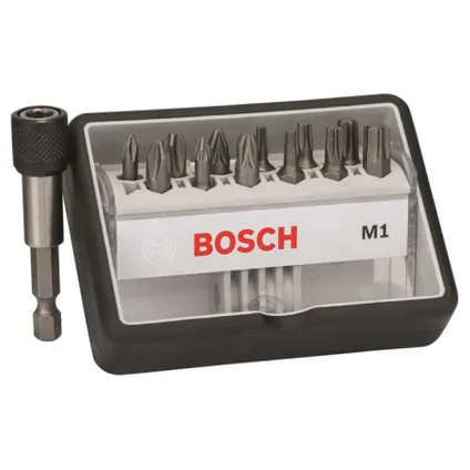 Coffret d'embouts Bosch - ROBUSTLINE MAXGRIP - M1 (PH/PZ/Torx) - 13 pièces 2