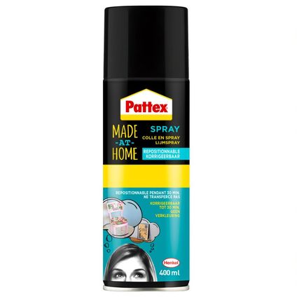 Colle en spray Pattex Made at Home repositionnable 400ml
