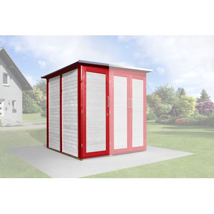 Armoire modulaire Garten Q Savebike Weka rouge suédois