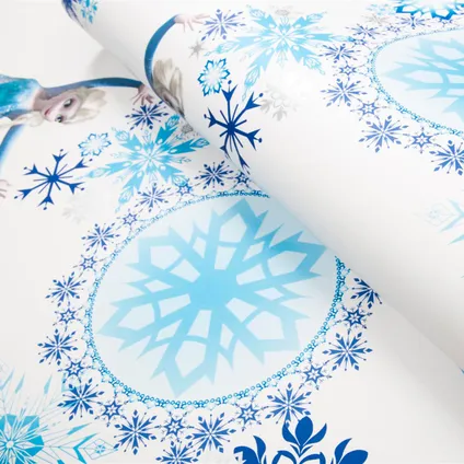 Disney Papierbehang Frozen Snowqueen blauw 3