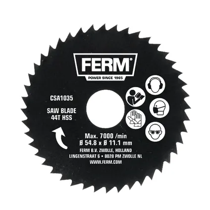 FERM precisie zaagblad 44HSS CSA1035 voor CSM1035/38
