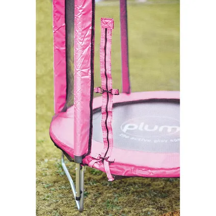Plum trampoline Junior met veiligheidsnet roze 4,5ft 6