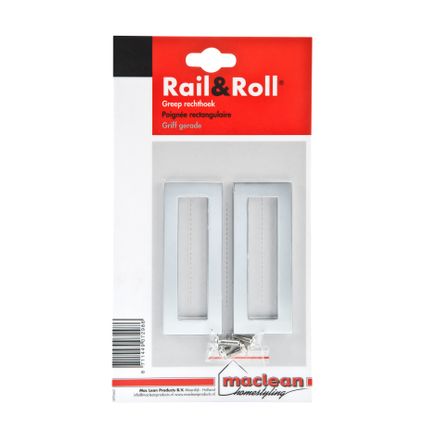 Mac Lean rail & roll handgreep aluminium rechthoek pakket