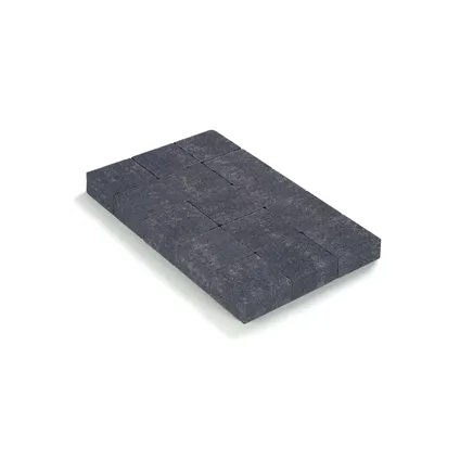 Cobo Garden kassei - beton - 'in-line' getrommeld - zwart - 15x15x6cm 2