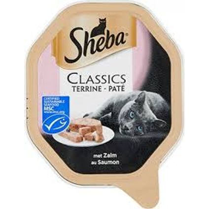 Sheba classics alu paté zalm 85gr