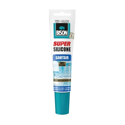 Bison super silicone sanitair wit 150ml