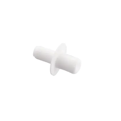 Taquet cylindrique Vynex plastique blanc diam. 5/6mm 12 pièces