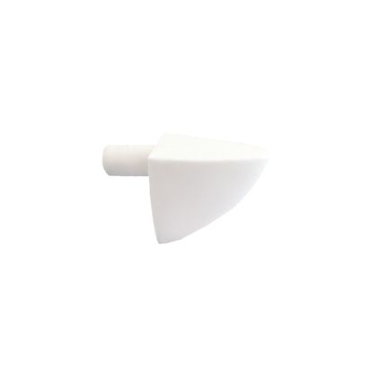 Vynex plankdrager kunststof wit diam. 5mm 8 stuks