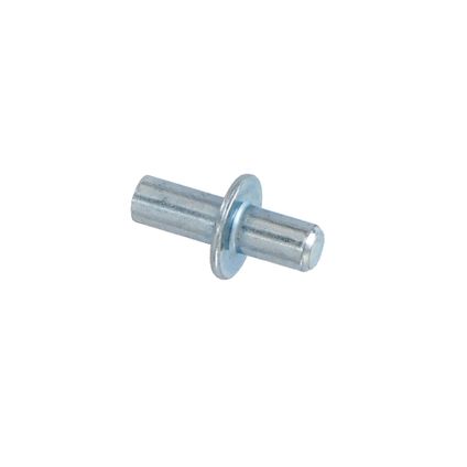 Vynex cilindrische plankdrager staal verzinkt diam. 4/5mm 8 stuks