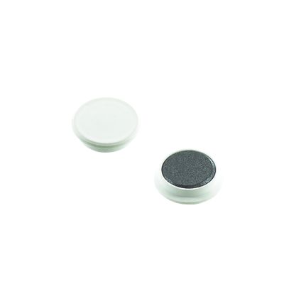 Punaise magnétique Vynex plastique blanc diam. 18mm 4 pièces