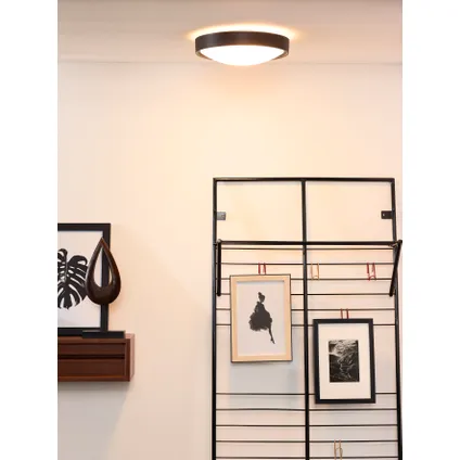 Lucide plafondlamp Lex zwart Ø33cm 2xE27 2
