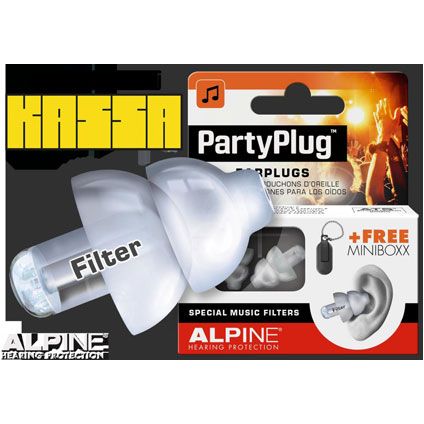 Alpine PartyPlug oorplugs in cassette oranje 215100