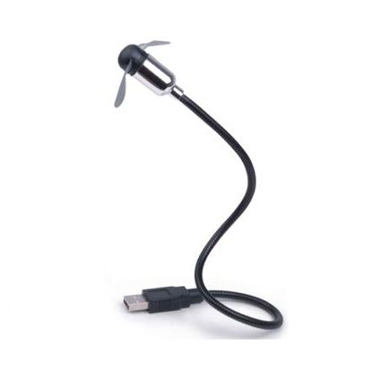 Sencys ventilator USB flexibel 3,7cm  zwart