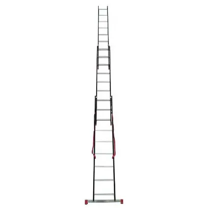 Alpos omvormbare ladder aluminium 3 x 9 treden 2