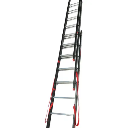 Alpos omvormbare ladder aluminium 3 x 9 treden 7