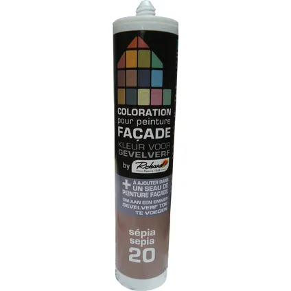 Colorant pour peinture façades Richard sépia 450gr