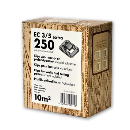 HDM clips - EC 3/5 extra - inclusief vijzen - 250 stuks