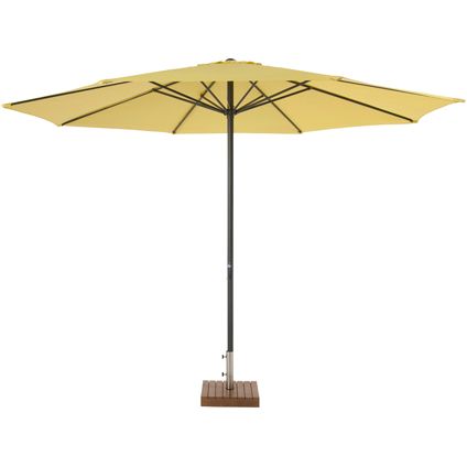 Central Park parasol 'Sunny' geel 3,5 m