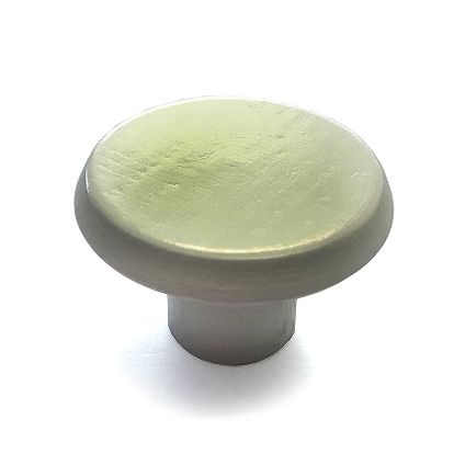 Decomode knop Plat rond small wit 35mm 2st.