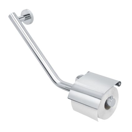 Tiger Boston Comfort & Safety wandbeugel met toiletrolhouder RVS gepolijst - Links