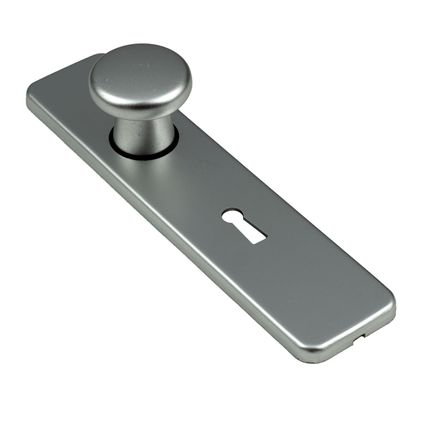 Ami knop op klikschild sleutelgat 185/44 56mm recht aluminium