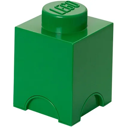 Opbergbox LEGO steen 1 groen