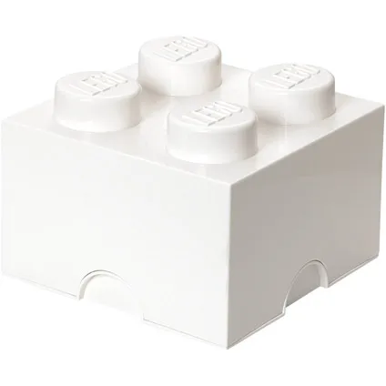 Opbergbox LEGO steen 4 wit