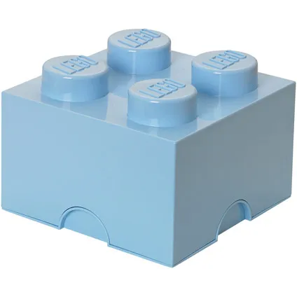 Opbergbox LEGO steen 4 licht blauw