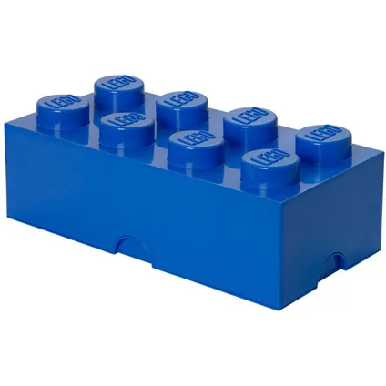 Opbergbox LEGO steen 8 blauw